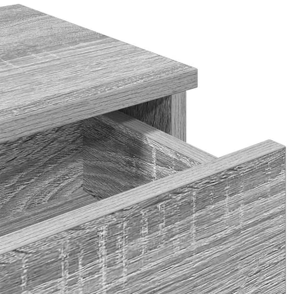vidaXL Vägghylla med lådor grå sonoma 100x37,5x19 cm konstruerat trä