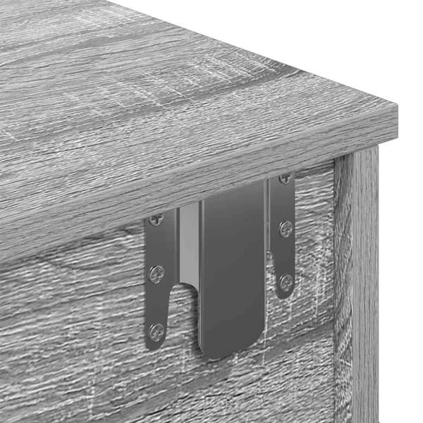 vidaXL Vägghylla med lådor grå sonoma 100x37,5x19 cm konstruerat trä