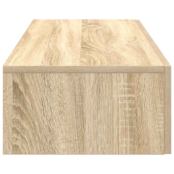 vidaXL væghylde med skuffer 60x26,5x15 cm konstrueret træ sonoma-eg