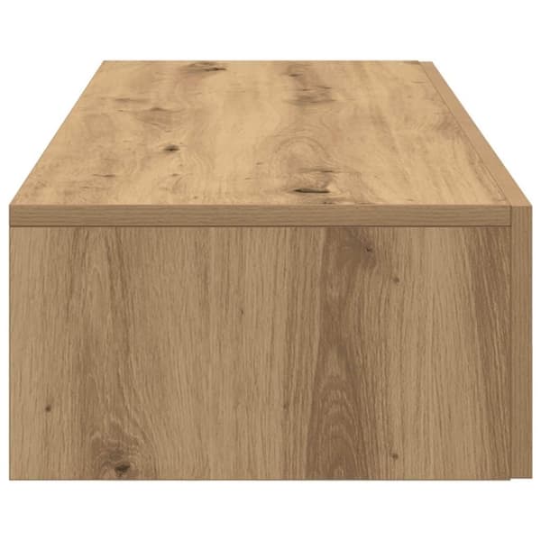 vidaXL Vegghylle med skuffer artisian eik 100x36x19 cm konstruert tre