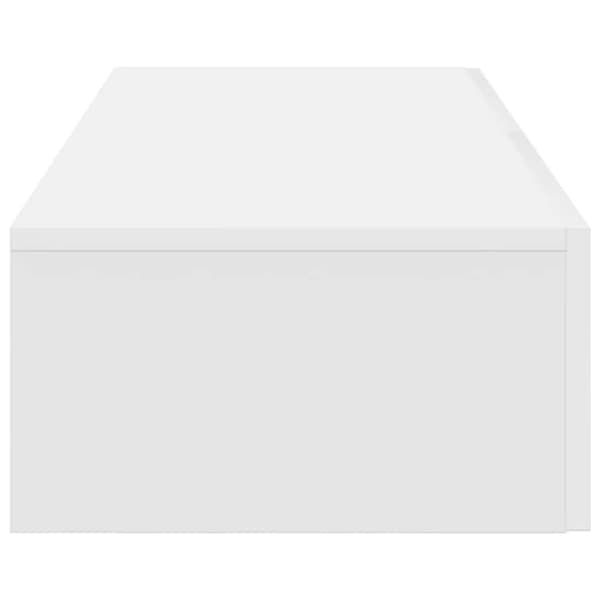 vidaXL Vägghylla med lådor vit 100x36x19 cm konstruerat trä