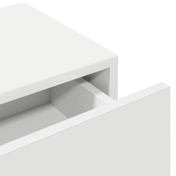 vidaXL Vägghylla med lådor vit 100x36x19 cm konstruerat trä