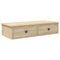 Miniatyrbilde 1 av 2: vidaXL Vegghylle med skuffer sonoma eik 80x31x17 cm konstruert tre