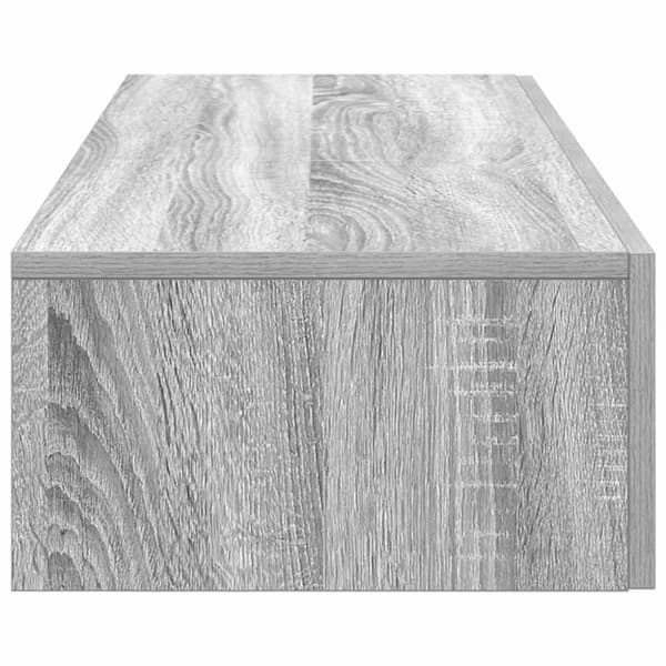 vidaXL Seinähylly laatikoilla harmaa Sonoma 100x36x19 cm tekninen puu