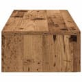 Miniatyrbilde 6 av 11: vidaXL Vegghylle med skuffer gammelt tre 80x33x17 cm konstruert tre