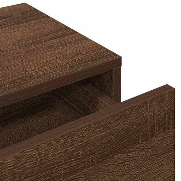 vidaXL Seinähylly laatikoilla ruskea tammi 100x36x19 cm tekninen puu