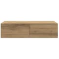 Miniatyrbilde 5 av 11: vidaXL Vegghylle med skuffer artisian eik 60x26,5x15 cm konstruert tre