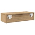 Miniatyrbilde 7 av 11: vidaXL Vegghylle med skuffer artisian eik 60x26,5x15 cm konstruert tre