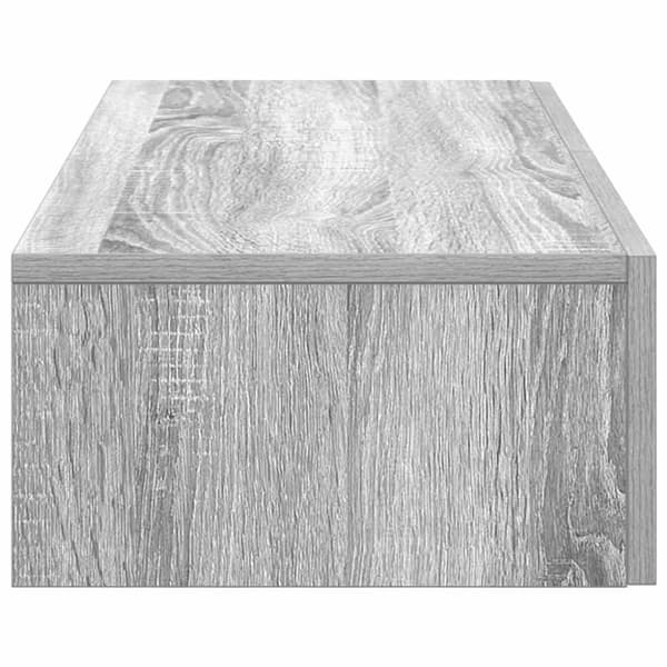 vidaXL Vägghylla med lådor grå sonoma 80x33x17 cm konstruerat trä