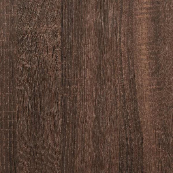 vidaXL Vegghylle med skuffer brun eik 60x26,5x15 cm konstruert tre