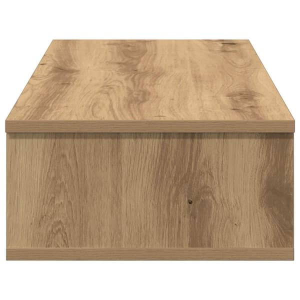 vidaXL Vägghylla med lådor ek 80x31x17 cm konstruerat trä