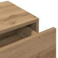 Miniatyrbilde 9 av 11: vidaXL Vegghylle med skuffer artisian eik 80x33x17 cm konstruert tre
