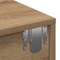 Miniatyrbilde 10 av 11: vidaXL Vegghylle med skuffer artisian eik 80x33x17 cm konstruert tre
