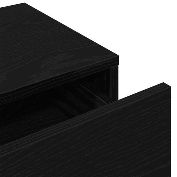 vidaXL Vägghylla med lådor svart 60x26,5x15 cm konstruerat trä