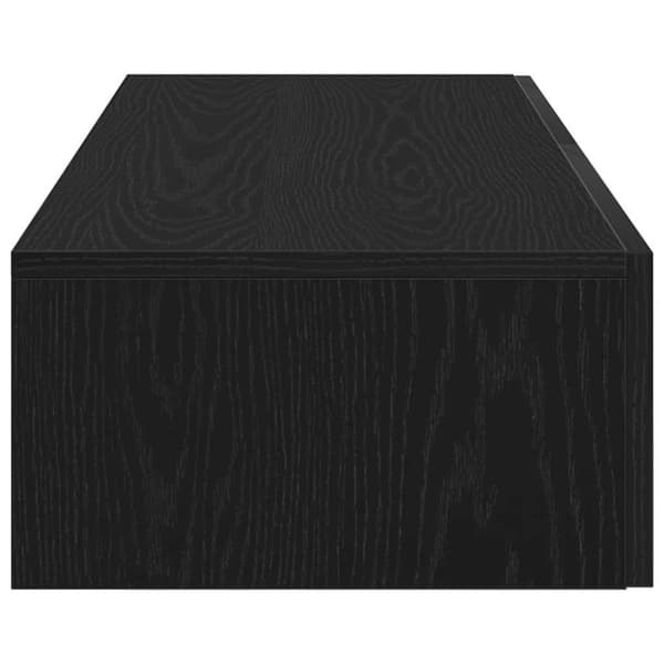 vidaXL Seinähylly laatikoilla musta 60x26,5x15 cm tekninen puu