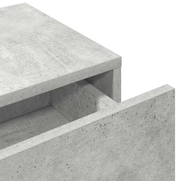 vidaXL Vägghylla med lådor betonggrå 60x26,5x15 cm konstruerat trä