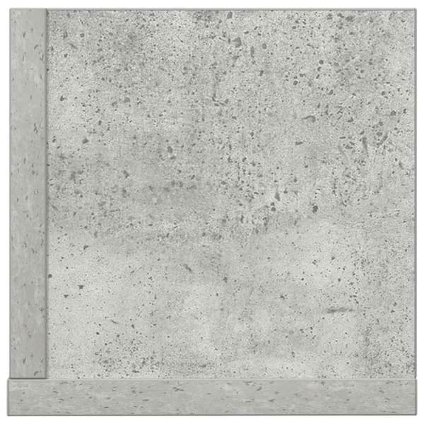vidaXL Vegghyller 2 stk betonggrå 75x16,5x16,5 cm konstruert tre