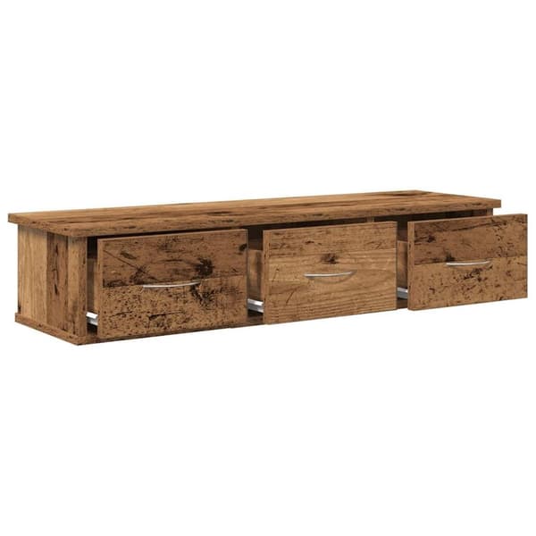 vidaXL Veggskap gammelt tre 88x26x18,5 cm konstruert tre