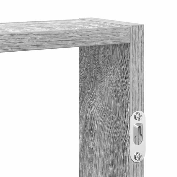 vidaXL Vegghylle grå sonoma 43x9x60 cm konstruert tre