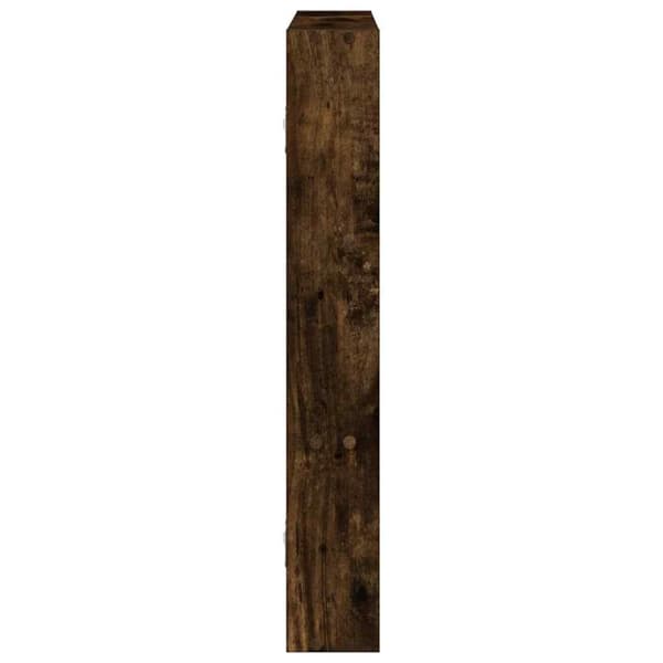 vidaXL Vägghylla rökfärgad ek 43x9x60 cm konstruerat trä