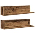 Miniatyrbilde 2 av 2: vidaXL Vegghyller 2 stk gammelt tre 75x16,5x16,5 cm konstruert tre