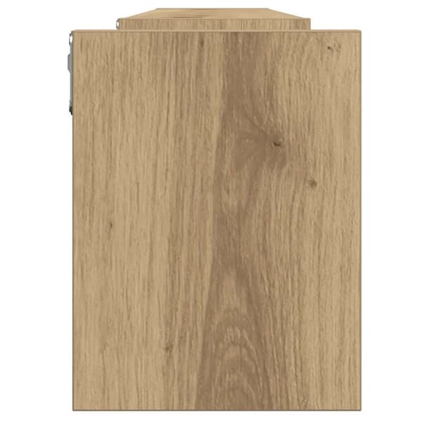 vidaXL Vegghyller 2 stk artisan eik 100x15x20 cm konstruert tre