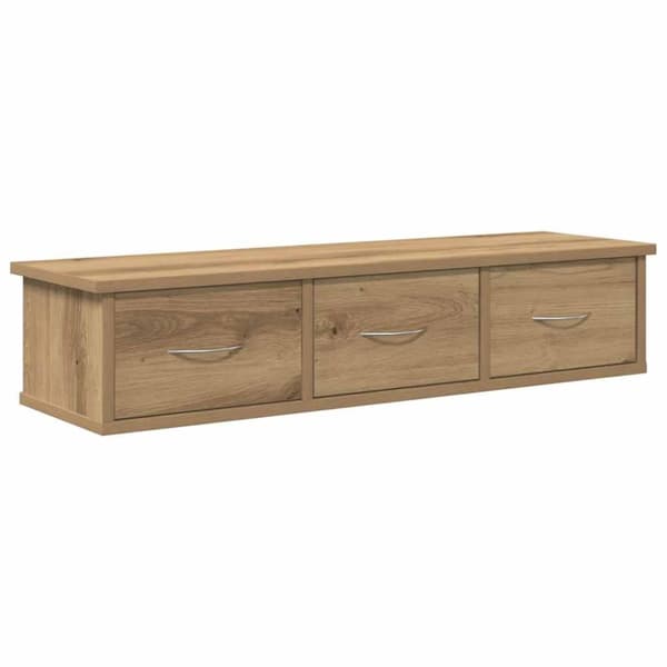 vidaXL Veggskap artisan eik 88x26x18,5 cm konstruert tre