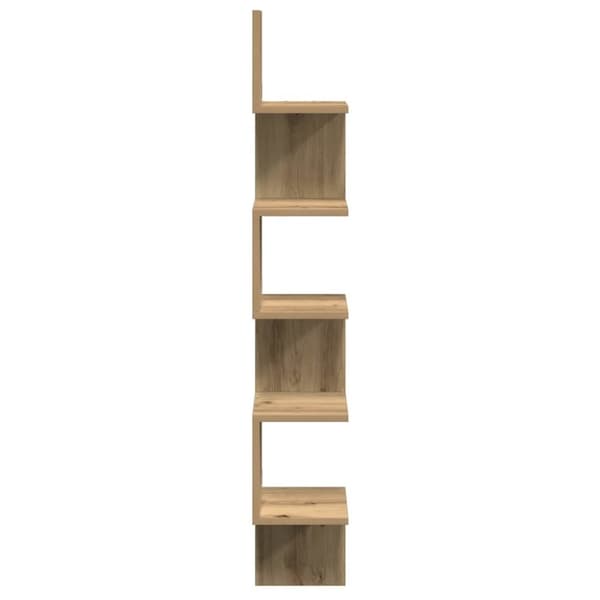 vidaXL Veggmontert hylle artisan eik 20x20x127,5 cm konstruert tre