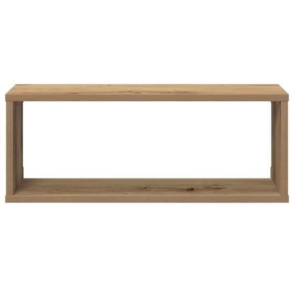 vidaXL Vegghyller kube 6 stk artisan eik 60x15x23 cm konstruert tre