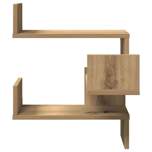 vidaXL Vegg hjørnehyller 2 stk artisan eik 40x40x49,5cm konstruert tre