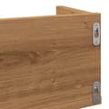 Pikkukuva 8 / 10: vidaXL CD-hylly käsityöläinen tammi 100x18x18 cm tekninen puu