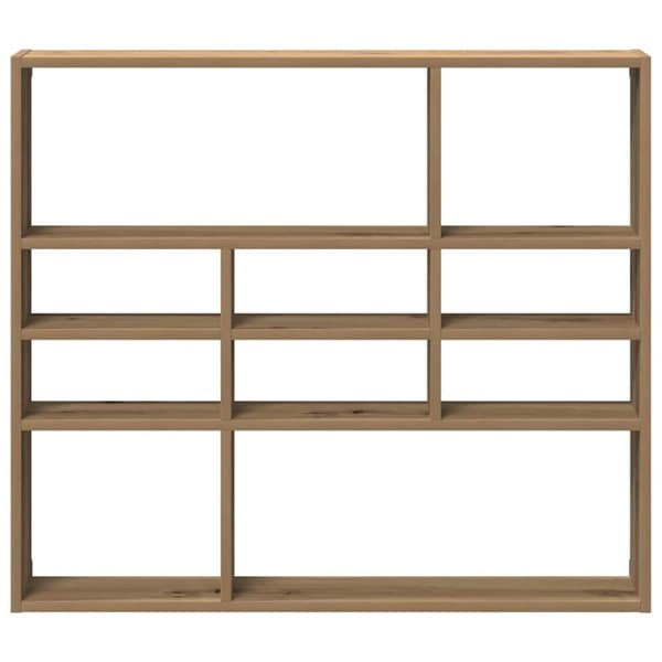 vidaXL Vägghylla artisan ek 90x16x78 cm konstruerat trä