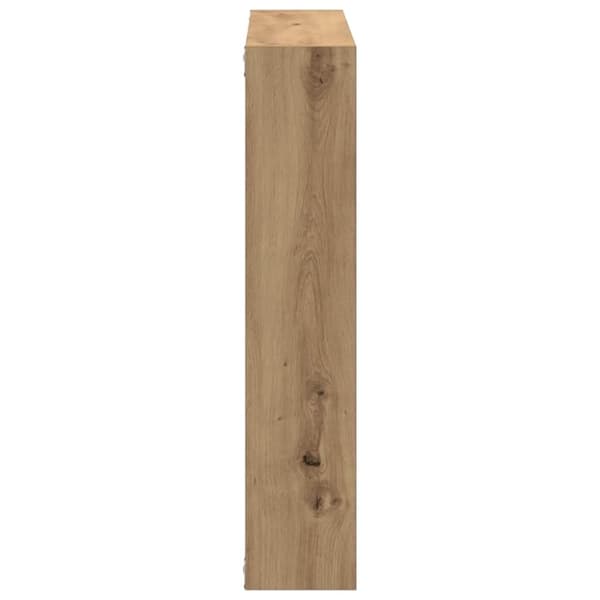 vidaXL Vägghylla artisan ek 90x16x78 cm konstruerat trä