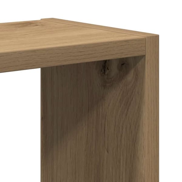 vidaXL Vägghylla artisan ek 90x16x78 cm konstruerat trä