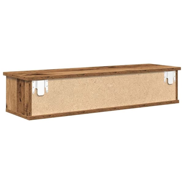 vidaXL vægskab 88x26x18,5 cm konstrueret træ antikt træ