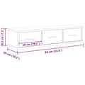 Miniatyrbillede 11 af 11: vidaXL vægskab 88x26x18,5 cm konstrueret træ antikt træ