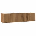 Miniatyrbilde 7 av 10: vidaXL Veggmontert CD-hylle artisan eik 75x18x18 cm konstruert tre