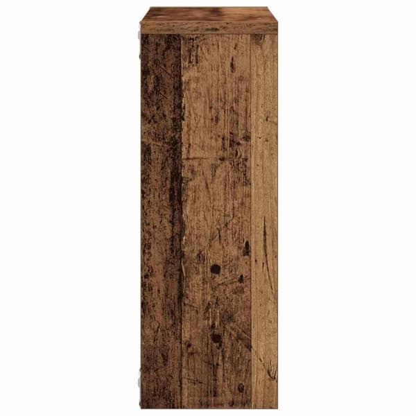 vidaXL væghylde 45x16x45 cm konstrueret træ gammelt træ-look