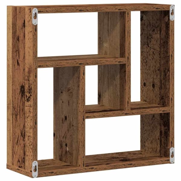vidaXL væghylde 45x16x45 cm konstrueret træ gammelt træ-look