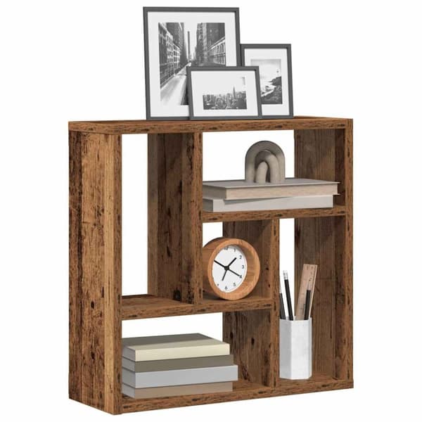 vidaXL væghylde 45x16x45 cm konstrueret træ gammelt træ-look