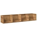Miniatyrbilde 3 av 10: vidaXL Veggmontert CD-hylle artisan eik 100x18x18 cm konstruert tre