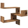Miniatyrbilde 5 av 11: vidaXL Vegg hjørnehyller 2 stk gammelt tre 40x40x49,5cm konstruert tre