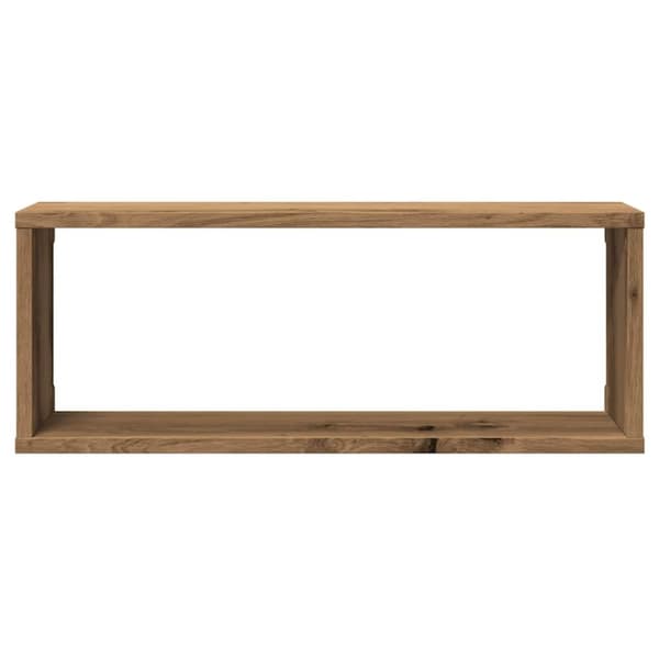 vidaXL Vägghylla kubformad 4 st artisan ek 60x15x23 cm konstruerat trä