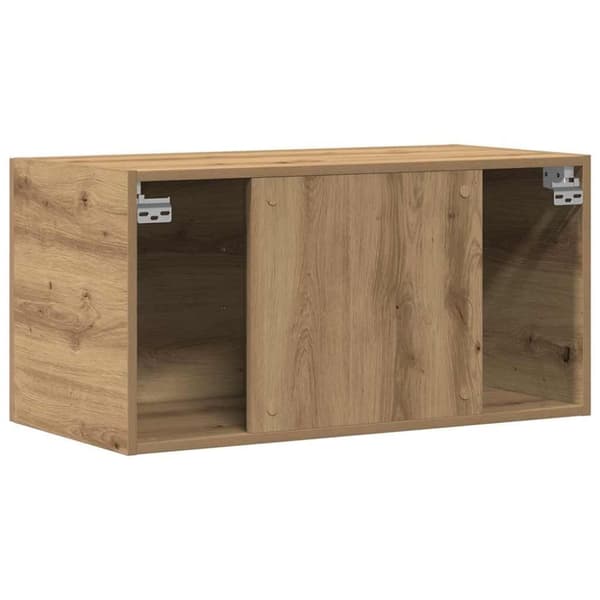vidaXL Veggskap artisan eik 80x39x40 cm konstruert tre