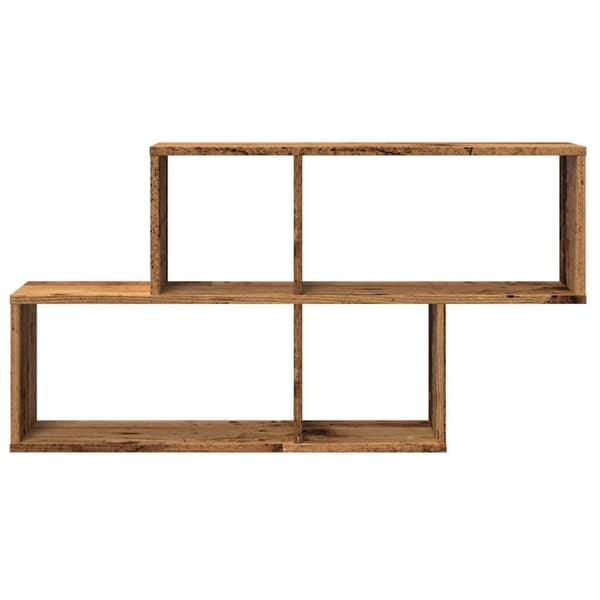 vidaXL Vegghylle gammelt tre 100x18x53 cm konstruert tre