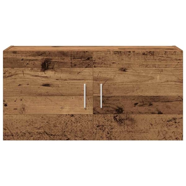 vidaXL vægskab 80x39x40 cm konstrueret træ antikt træ