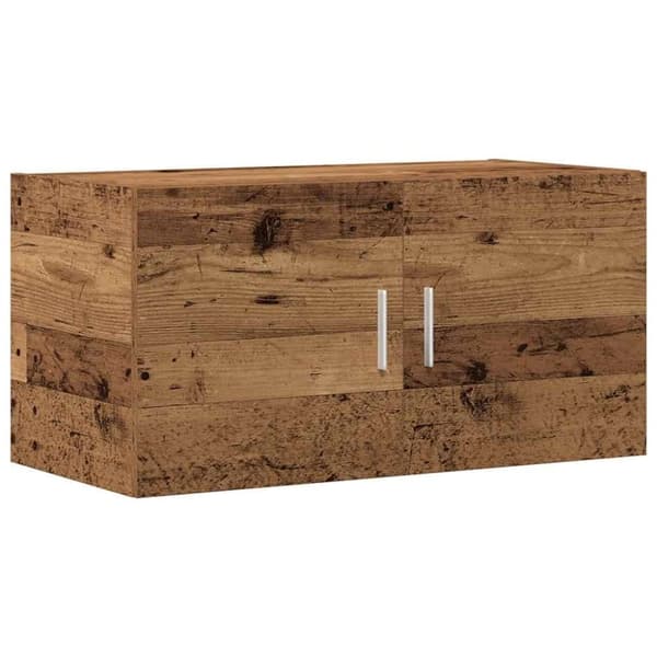 vidaXL vægskab 80x39x40 cm konstrueret træ antikt træ
