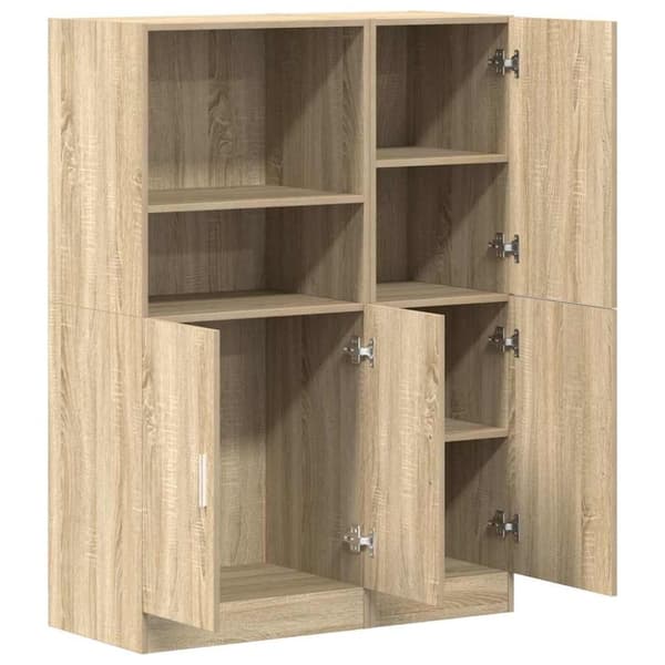 vidaXL 2-osainen keittiökaappisarja Sonoma Oak Engineered Wood