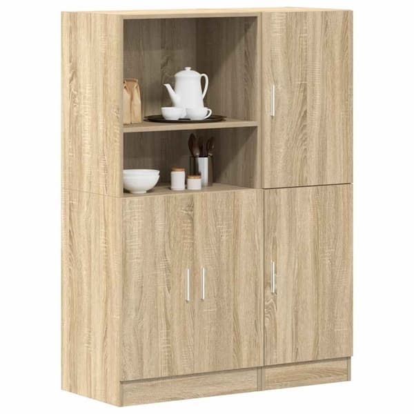 vidaXL 2-osainen keittiökaappisarja Sonoma Oak Engineered Wood