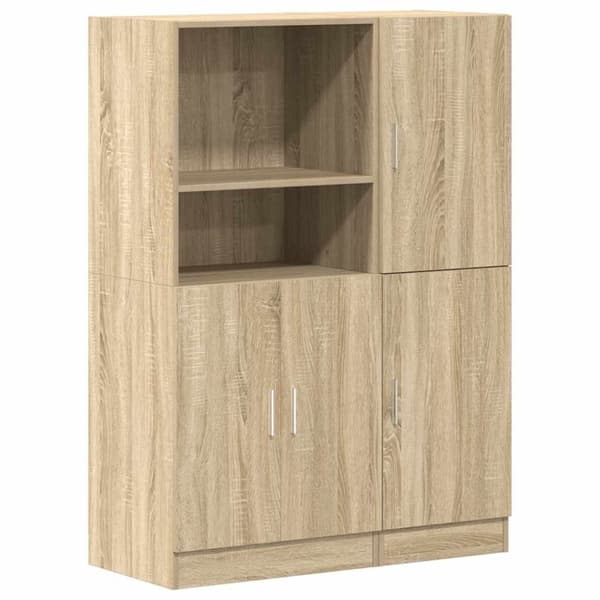 vidaXL 2-osainen keittiökaappisarja Sonoma Oak Engineered Wood